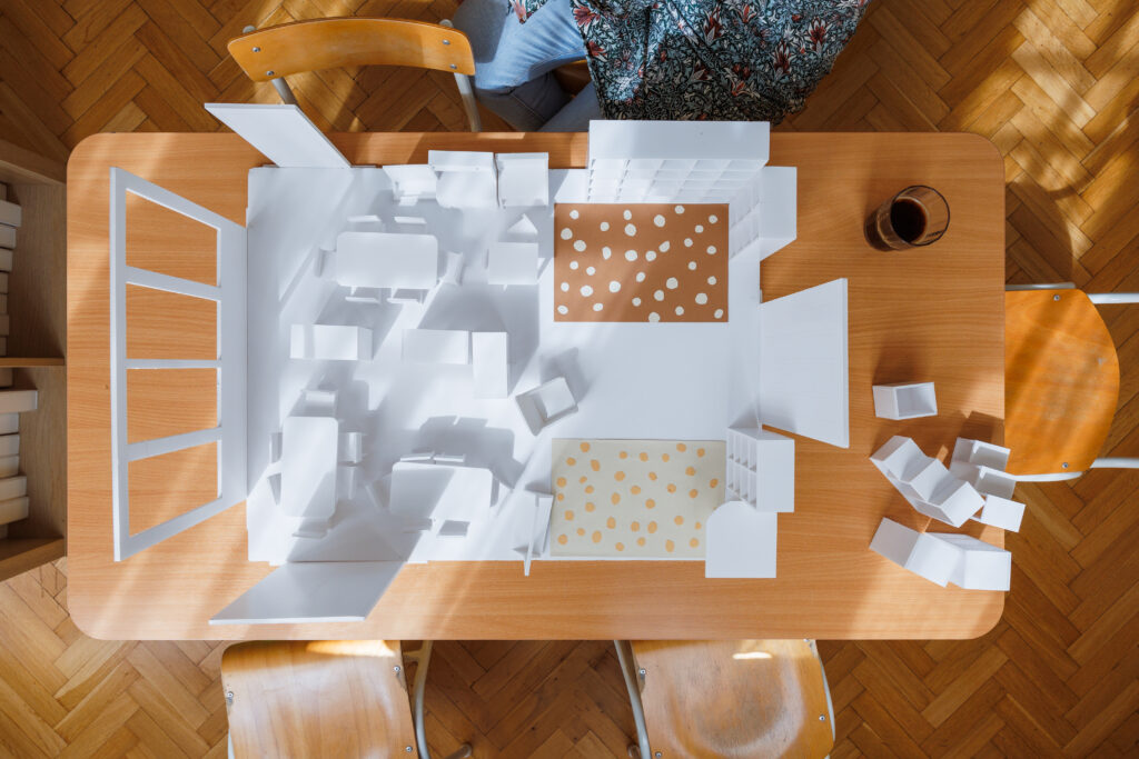 Classroom planning mock-up used in a True Toys kindergarten classroom enhancement project